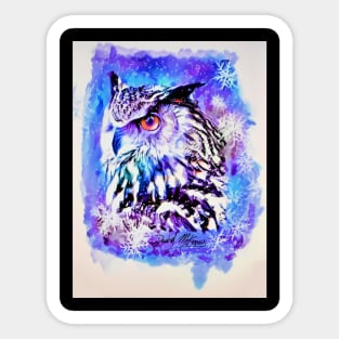 Snow Owl Sticker